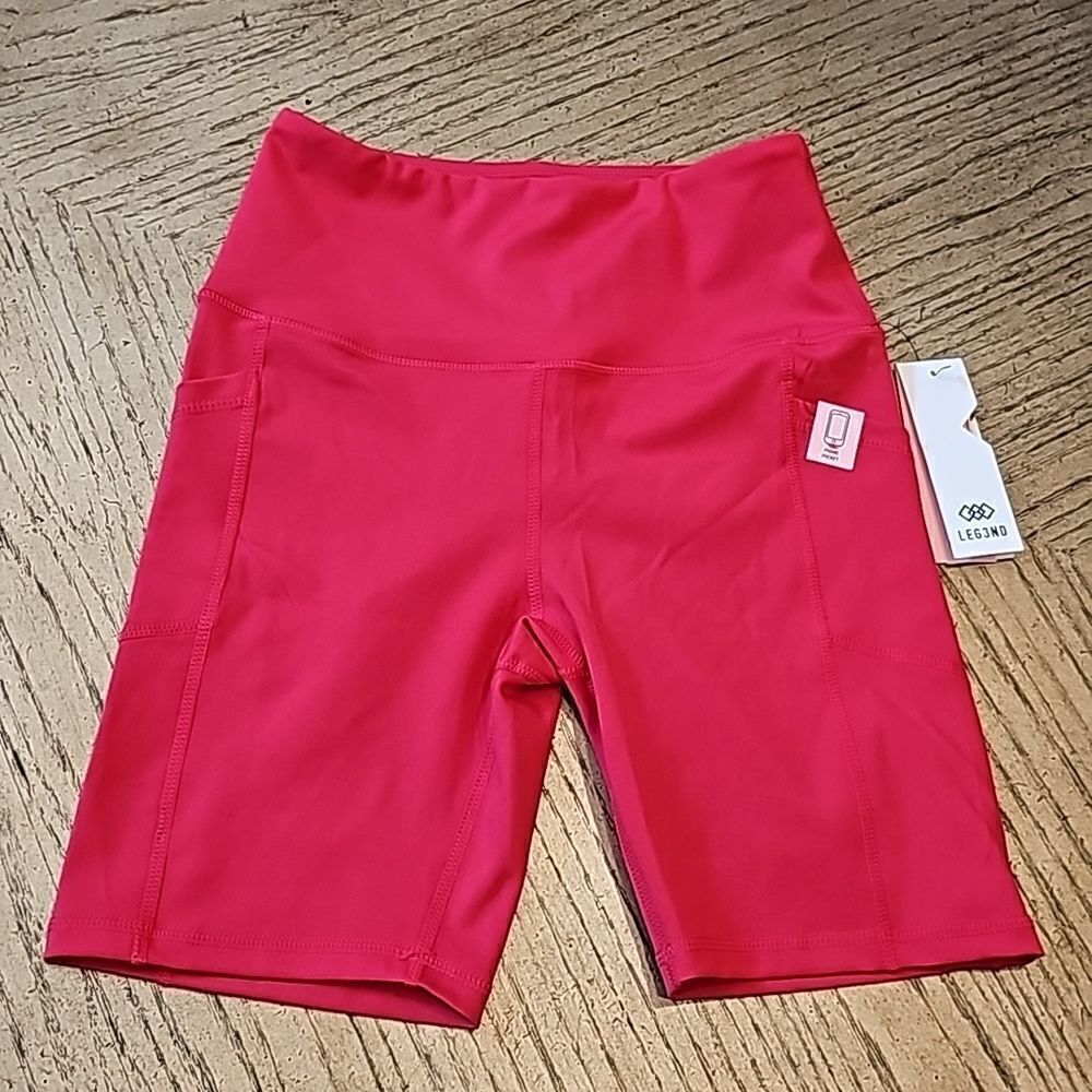 Workout shorts pink size S NWT